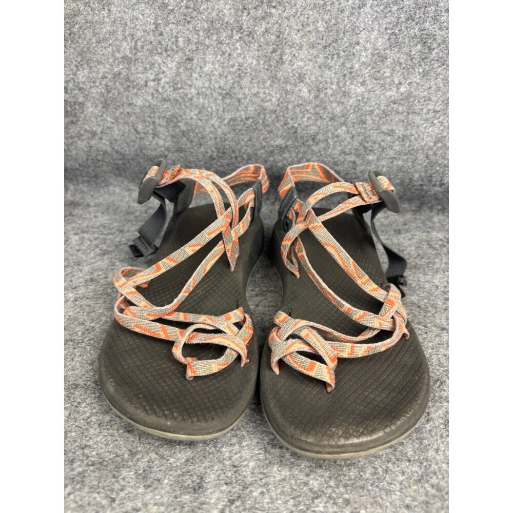 Chaco Z Cloud Sandals Women's 9 Strappy Toe Orange Gray Hiking JCH108010